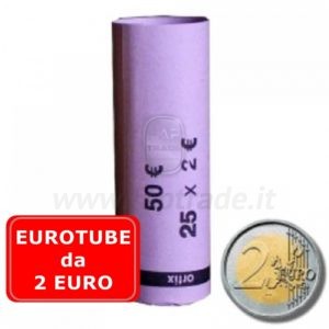 MINI TUBI PER MONETE: 2 EURO